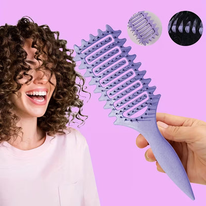 SilkBeautyCo Curly Aesthetic Hair Brush