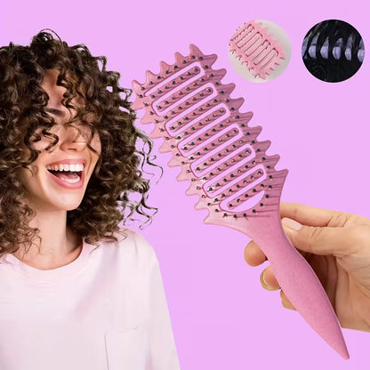 SilkBeautyCo Curly Aesthetic Hair Brush